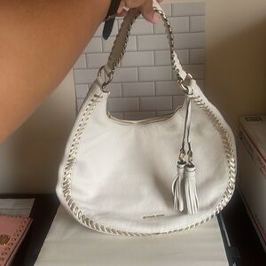 Michael Michael Kors Lauryn Shoulder Bag - Color: Bone with Gold trim & hardware